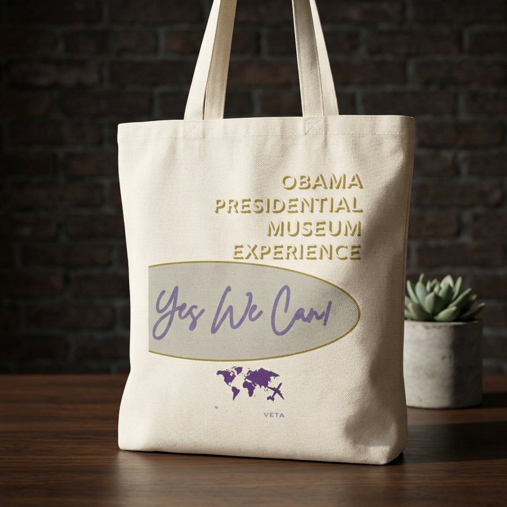 Obama Museum Experience Canvas Tote