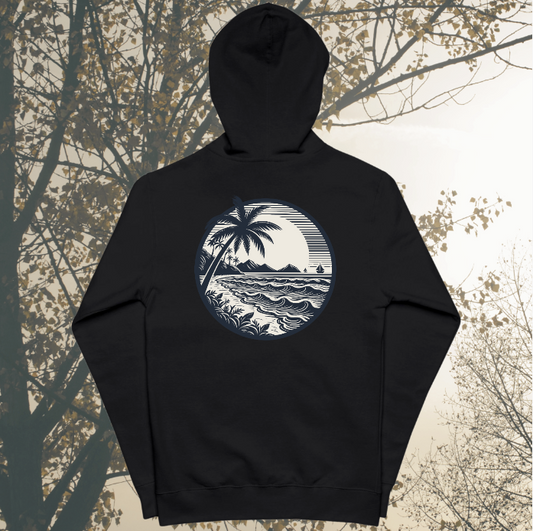 Premium Printed Zip-Up Hoodie